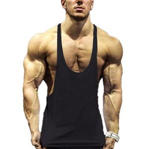 OEM Breathable Knitted Workout Tank Top Gym Stringer Vest <b>Singlet</b> Sleeveless Men Sublimated <b>Running</b> - Product Image 2