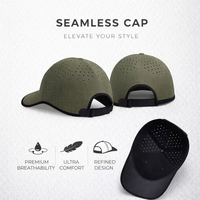 Casquette en tricot technique sans couture avec impression par sublimation intégrale, chapeau de sport tendance, personnalisation de marque, directement de l'usine