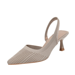 Wholesale 2026 new summer fashion women's ankle-high <b>platform</b> sandals <b>with</b> pointed toes and side perforated breathable fabric - Product Image 6
