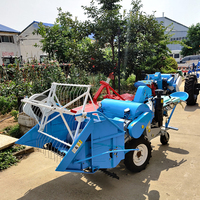 Moissonneuse-batteuse de grains de riz pour l'agriculture Mini moissonneuse-batteuse de blé Tracteur à pied Fèves de soja Machine à moissonner