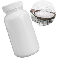 Flacon rond vide de 150 ml en plastique HDPE blanc pour compléments alimentaires, médicaments, pilules, capsules avec bouchon à vis anti-enfants