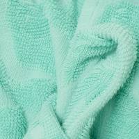 Peignoir court pour femme en tissu éponge jacquard 100% coton, col châle, style kimono, avec poches, pour hôtel, plage, piscine, complexe hôtelier