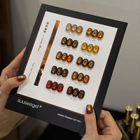 SUUSEEGEL 2026 Nouvelle Collection de 10 Couleurs Marron Effet Œil de Chat – Kit de Gel UV pour Ongles de Haute Qualité, Non Toxique, pour Salons de Manucure (ODM/OEM, Vente en Gros)