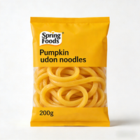 Authentic Asian Pumpkin Udon Noodles-Instant Durum Wheat Cooked Noodles for Soup & Stir Fry Bulk/Box/Bag Packaging