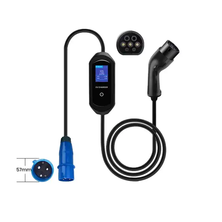 Chargeur Mobile EV boîte murale 32a rapide Type 1 Type 2 CEE 3