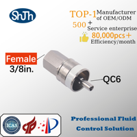 Sambungan Cepat SHJH-LOK Inter Screw NPT Male Tekanan Tinggi Permukaan Halus 316SS Fitting Katup untuk Gas ASME ANSI API ASTM EN JIS