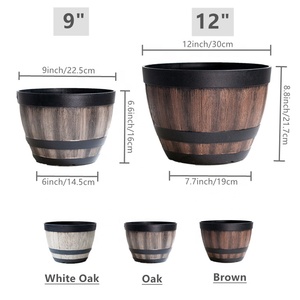 Maceta <span class=keywords><strong>de</strong></span> <span class=keywords><strong>Madera</strong></span> Ecológica con Orificio <span class=keywords><strong>de</strong></span> Drenaje y Autorriego, Biodegradable, <span class=keywords><strong>de</strong></span> Plástico PE, <span class=keywords><strong>para</strong></span> Jardín, <span class=keywords><strong>Exterior</strong></span>, Balcón - Product Image 3