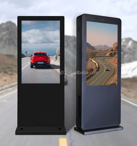 <b>Stand</b> Floor Indoor/Outdoor Digital Signage Advertising Player with Touch LCD Kiosk Animation Support - Product Image 1