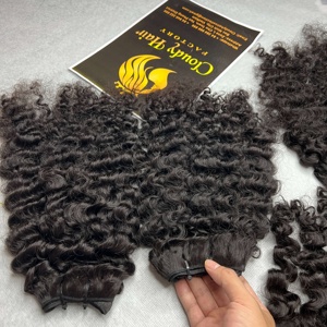 Extensiones de Cabello Humano Virgen Rizado Birmano de Primera Calidad, 100% Cabello Humano Virgen Sin Procesar, de un Solo Donante, con Doble Trama - Product Image 2