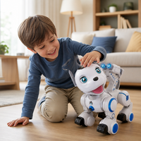 Robot chien patrouilleur intelligent K10 en gros, jouet électronique interactif pour enfants, cadeau pour jeunes enfants