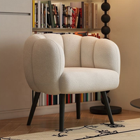 Fauteuil simple modulaire moderne en velours doux de haute qualité, durable, capitonné, avec structure en bois massif, disponible en plusieurs couleurs, pour salon, loisirs et coiffeuse