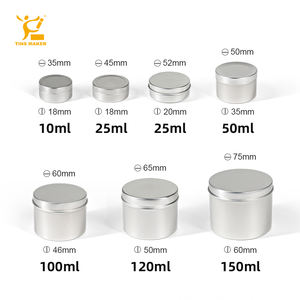 Оптовая продажа, Алюминиевые косметические жестяные контейнеры, металлическая банка для косметики, алюминиевые банки для напитков, жестяные банки для свечей, Индивидуальная коробка - Product Image 2