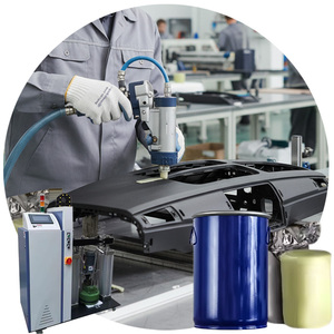 Adhesivo de laminación de fusión en caliente <span class=keywords><strong>PUR</strong></span> para carpintería resistente al calor y productos químicos para tableros de densidad paneles de madera y plástico cuero de PVC - Product Image 1