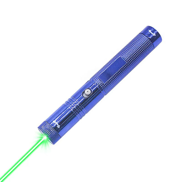 Portable USB Charging Green Light Presentation Pointer, Single Dot & Starry Sky 2 Modes Pocket Marker with Gift Box Flashlight