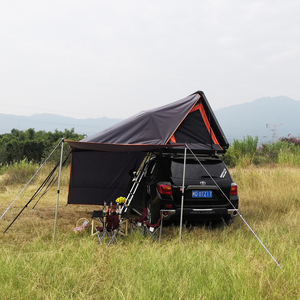 Waterproof Oxford Double Layer Sunshade <strong>Folding</strong> Roof Top Pop-up Car Camping Outdoor Tent with Awning - Product Image 5