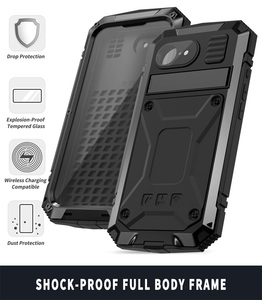 เคสเกราะโลหะทนทานทั้งตัวสำหรับ <span class=keywords><strong>iPhone</strong></span> 17E/16E/<span class=keywords><strong>SE</strong></span> 2025เคสขาตั้งอลูมิเนียมกันกระแทกพร้อมกระจกสำหรับ17E <span class=keywords><strong>iPhone</strong></span> - Product Image 6