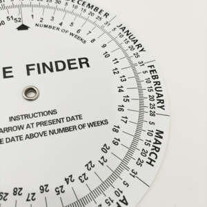 Bilancia Girevole Ostetrica per Uso Medico, Calcolatore BMI Rotondo in Plastica, Piastra per Calcolo Data di Parto, Piastra per Gravidanza - Product Image 2