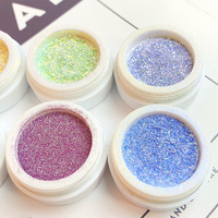 Nouvelle poudre de paillettes de la marque JIASI, paillettes holographiques métalliques, effet miroir, décoration d'ongles, pigment, modèle JS-YINGHC