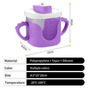 แก้วหลอดดูดเด็ก ลายการ์ตูนน่ารัก ปี 2026  วัสดุเกรดอาหาร สำหรับเด็ก ใช้ในบ้าน - Product Image 3