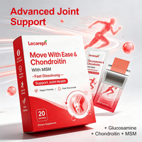 Bandes à dissolution rapide de Glucosamine Chondroïtine pour les articulations, marque privée, avec extrait de MSM, curcuma et graines de céleri