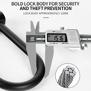 <span class=keywords><strong>Antivol</strong></span> robuste en <span class=keywords><strong>U</strong></span> pour vélo, moto, trottinette électrique avec <span class=keywords><strong>support</strong></span> - Product Image 5
