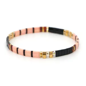 Go2boho Tila Bracelets For Girls Jewellery 2021 Summer Fashion Miyuki Gold Customized Jewelry Bulk Order Price Bracelet Supplier