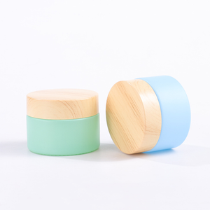 Usine pas cher <span class=keywords><strong>prix</strong></span> cosmétique emballage 20g 30g 50g <span class=keywords><strong>macaron</strong></span> mat givré personnalisé visage crème bocal en verre - Product Image 5