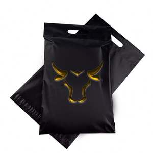 Sac d'expédition en polyéthylène recyclé personnalisé en gros avec poignée épaisse et emballage plastique pour l'expédition par les coursiers, boîte à chaussures - Product Image 1