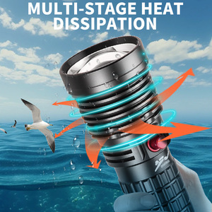 Linterna de Buceo LED de 30W, Luz Blanca y Amarilla, Largo Alcance, Profesional, para Fotografía Submarina Nocturna - Product Image 4