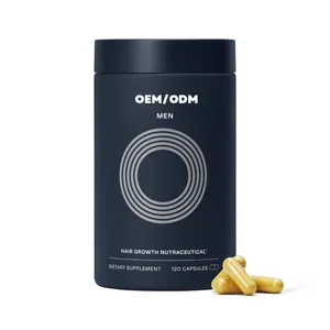 Dermatologist Recommended Men's Hair Growth capsules Supplements Powder Formula Visibly Thicker Hair Scalp Coverage for Adults