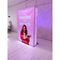 Caja de luz LED de publicidad de doble cara directa de fábrica Pop-Up Seg para ferias comerciales interiores/exteriores Exposiciones Aluminio fácil