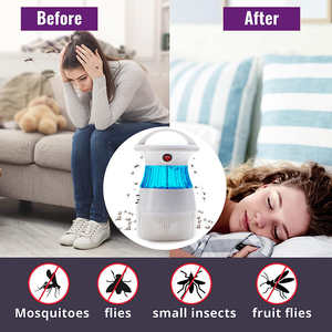 Zapper eléctrico grande de 120V para Control de plagas, atrapamoscas y repelente de insectos, lámpara trampa para matar moscas y <span class=keywords><strong>mosquitos</strong></span> con <span class=keywords><strong>ventilador</strong></span> de succión - Product Image 3
