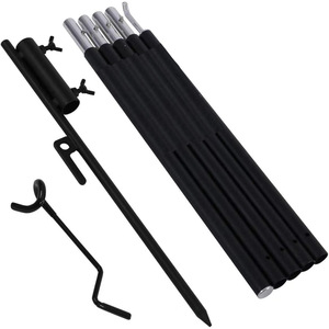Soporte de Poste de Luz Plegable de Aluminio 7075 Portátil con Altura Ajustable para Equipo de Camping al Aire Libre - Product Image 1