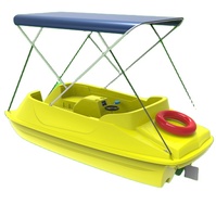 Bateau de loisirs à pédales électriques en plastique LLDPE usine directe à bas prix