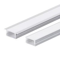 Luminaire linéaire LED moderne en alliage d'aluminium en forme de U, encastré au plafond, à clipser, étanche à l'humidité