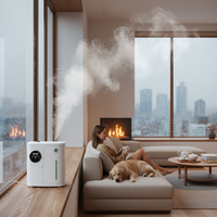 Diffuseur d'arômes sans eau à double usage, commercial et domestique, à fixation murale, avec grande capacité et pulvérisation automatique de parfum