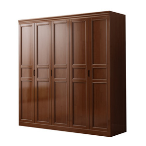 Dazhang Jiaju Solid Wood <b>Wardrobe</b> 2345 Double Door Chinese Style <b>Large</b> Capacity Bedroom Storage Cabinet - Product Image 5