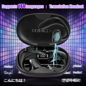 Auriculares de traductor de IA en tiempo Real 144 idiomas 3 en 1, auriculares inalámbricos de traducción de llamadas de música para viajes, aprendizaje de negocios - Product Image 5