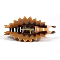CANYUAN Pince à Cheveux Personnalisée Vente Chaude Hérisson en Acétate Clip Unique Trois Couleurs Griffe à Cheveux Personnalisée Vente en Gros