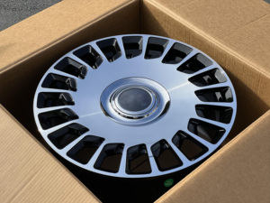 铝合金锻造车轮黑色机加工面现货8JX18 5*112适用于奔驰W447 V级C级e级 - Product Image 2