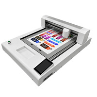 NUOYU 4030C Nuevo Plotter de Corte de Contorno de Cama Plana, Máquina de Troquelado Automática para Pegatinas y Etiquetas (Corte Kiss Cut y Cut), 2 Años de Garantía
