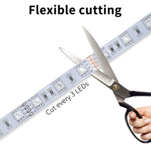 5 В 60 светодиодов/м гибкий SMD 5050 RGB 5 м не водонепроницаемый IP20 300 светодиоды Красочные смарт-полосы света пульт дистанционного управления 60 светодиодов/м переключатель режима - Product Image 4