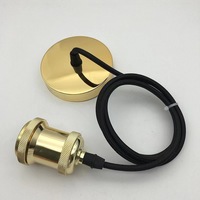 Fil suspendu en gros 1m, douille de lampe LED à vis E27 rétro pour plafond, accessoires de lampe vintage pour ampoule domestique