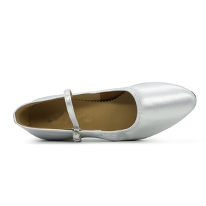 Chaussures de danse de salon Standard professionnelles pour femme en cuir <span class=keywords><strong>5</strong></span>.5cm talon 38/39/40 semelle souple valse femmes <span class=keywords><strong>BD</strong></span> chaussures de danse latine - Product Image 5