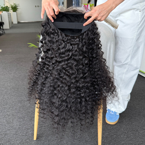 18 inch 5X5 Hd Lace Closure <b>Deep</b> <b>wave</b> Human Hair <b>Wigs</b> 180% Density Brazilian Human Hair for Black Women Natural - Product Image 4
