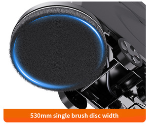 TEBAiS TX50 Hand Push Floor Scrubber Industrial Factory Workshop Shopping Mall Supermarket Property Sweeping Suction <b>Mopping</b> Ind - Product Image 2
