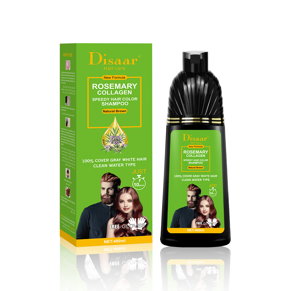 Shampooing colorant rapide pour cheveux (brun naturel)