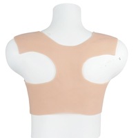 Série de faux seins en silicone ou en coton texturé, col rond, style court, seins en silicone pour travestis, toucher doux