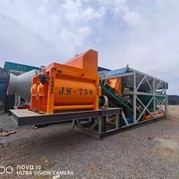 Station de mélange de béton mobile à tension 380V, station de pré-mélange de ciment, adaptée aux projets routiers et de ponts