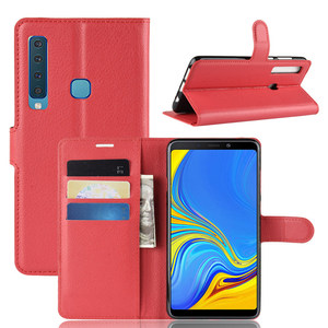 di Cuoio del grano del Litchi Per <span class=keywords><strong>Samsung</strong></span> Galaxy <span class=keywords><strong>A9</strong></span> <span class=keywords><strong>2018</strong></span> Del Raccoglitore Del Supporto di Caso della copertura posteriore - Product Image 5